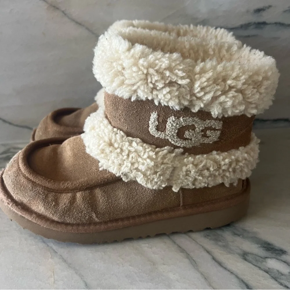 UGG Ultra Mini Fluff Shearling Boots